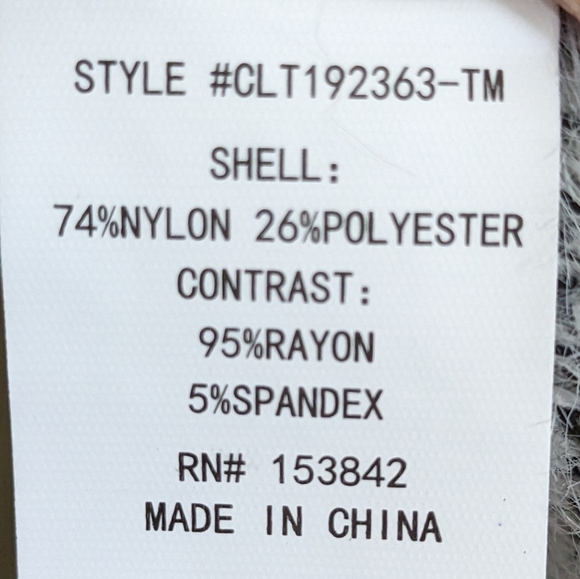 Melloday Black & White Cropped Houndstooth LS Sweater Size XL - Picture 2 of 4